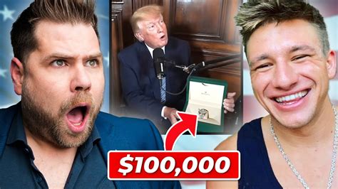 Watch Expert Reacts: SteveWillDoIt Gifts Donald Trump 